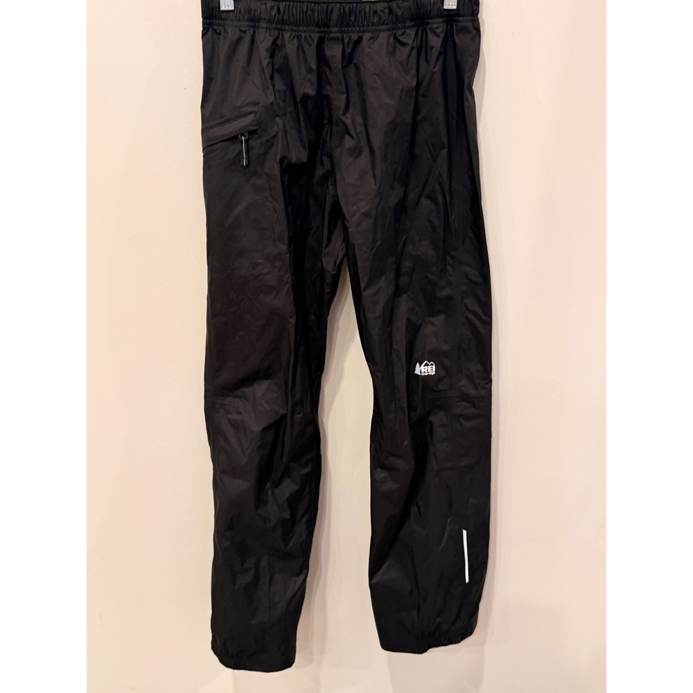 REI Co-op Kids Rain Pants Black Waterproof Ripstop Size L 14-16 144479